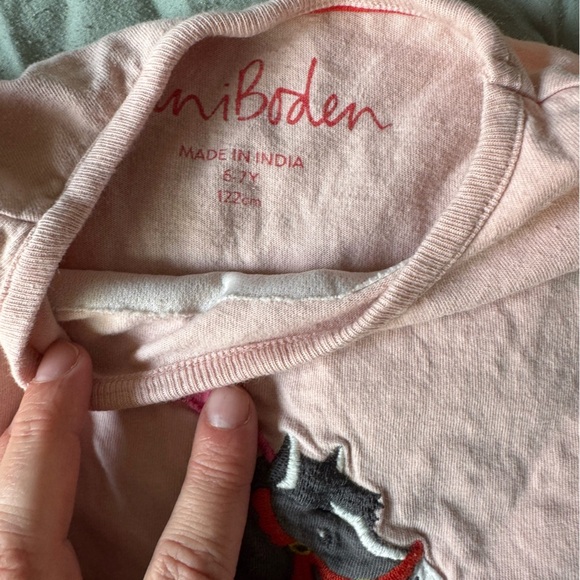 Mini Boden Knight Graphic Long Sleeve Shirt - Light Pink 6-7 - Picture 6 of 7